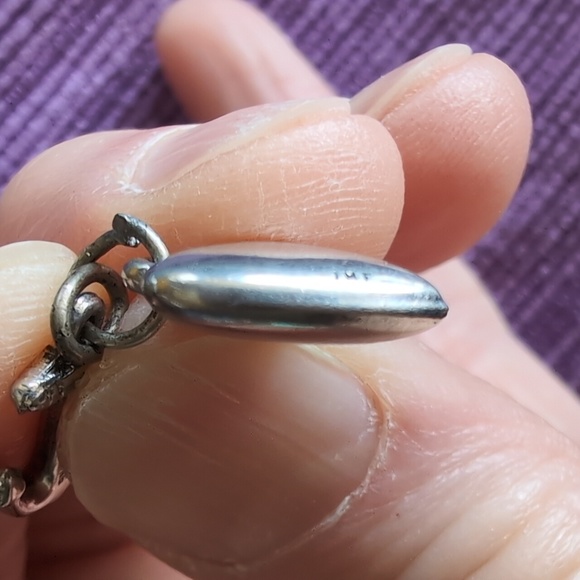 Sterling Silver Heart and Ship Anchor Charm - Picture 4 of 5